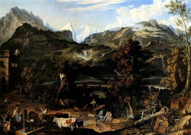 Joseph Anton Koch The Upland near Bern china oil painting image